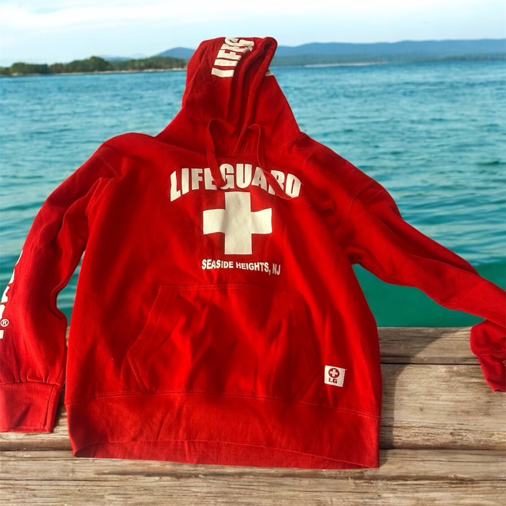 Red Lifeguard Hoodie